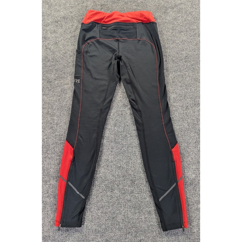 Gore Wear R3 Thermo Running Tights Women's Size Small Black Red Reflective - Picture 2 of 8